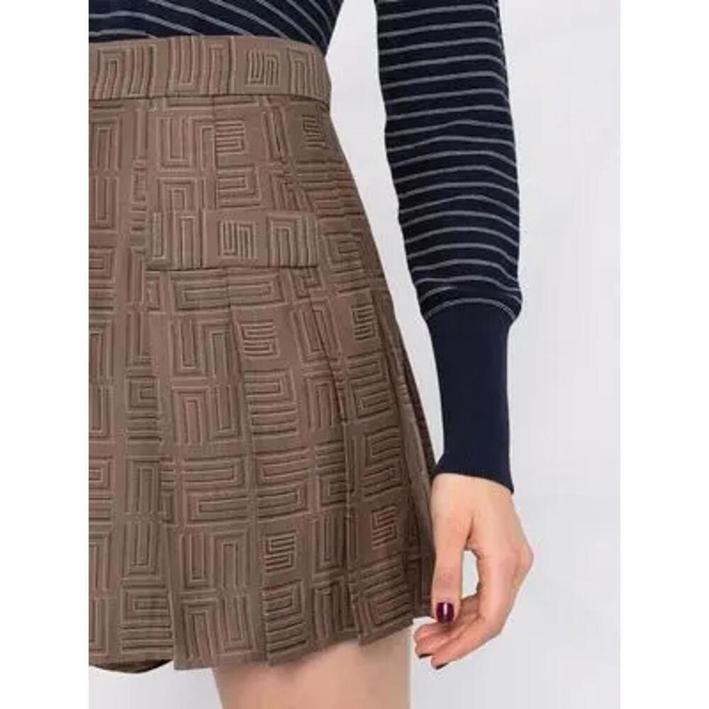 294 Sandro Gael Pleated Jacquard Skort (Size S, EUC) - Picture 4 of 9